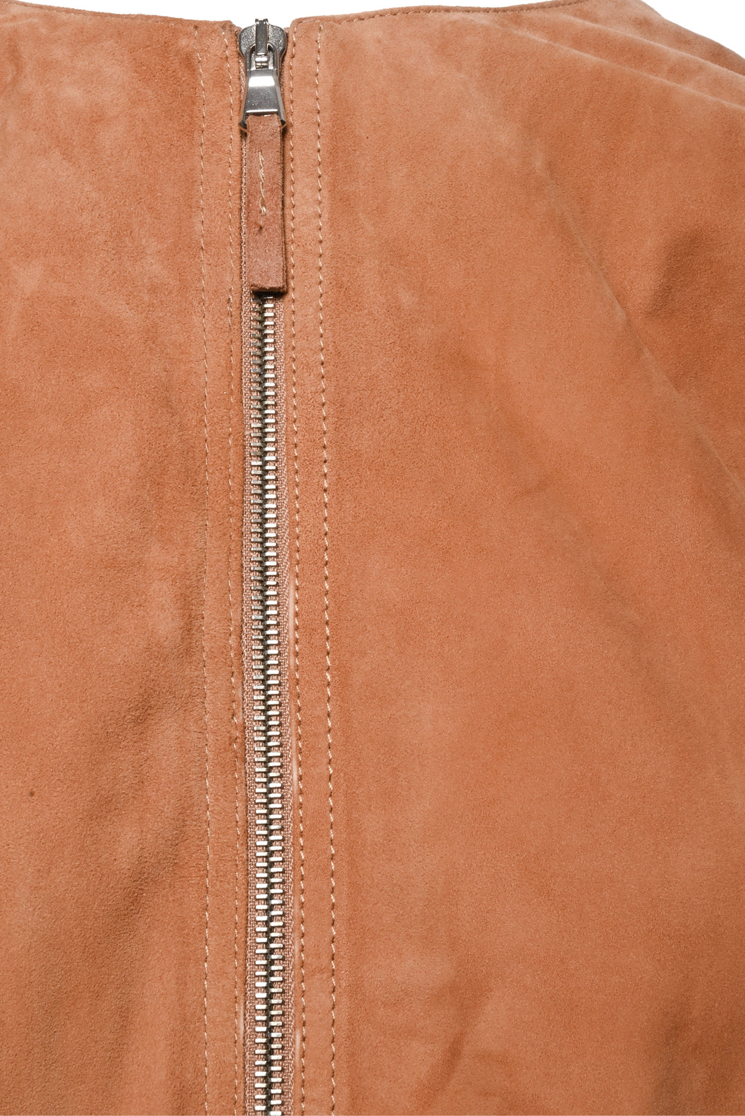 Eleventy Size S Collarless Suede Midi Jacket