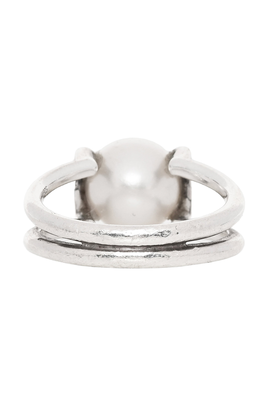 Tiffany & Co Size 8 Silver Freshwater Pearl Ring