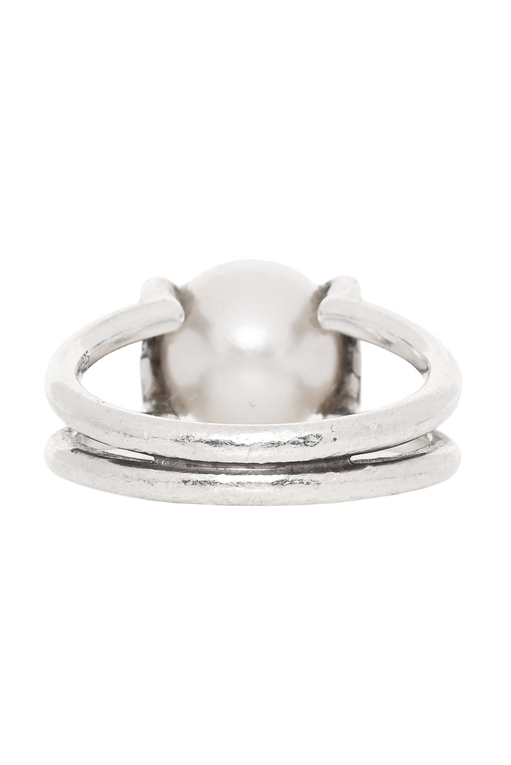 Tiffany & Co Size 8 Silver Freshwater Pearl Ring
