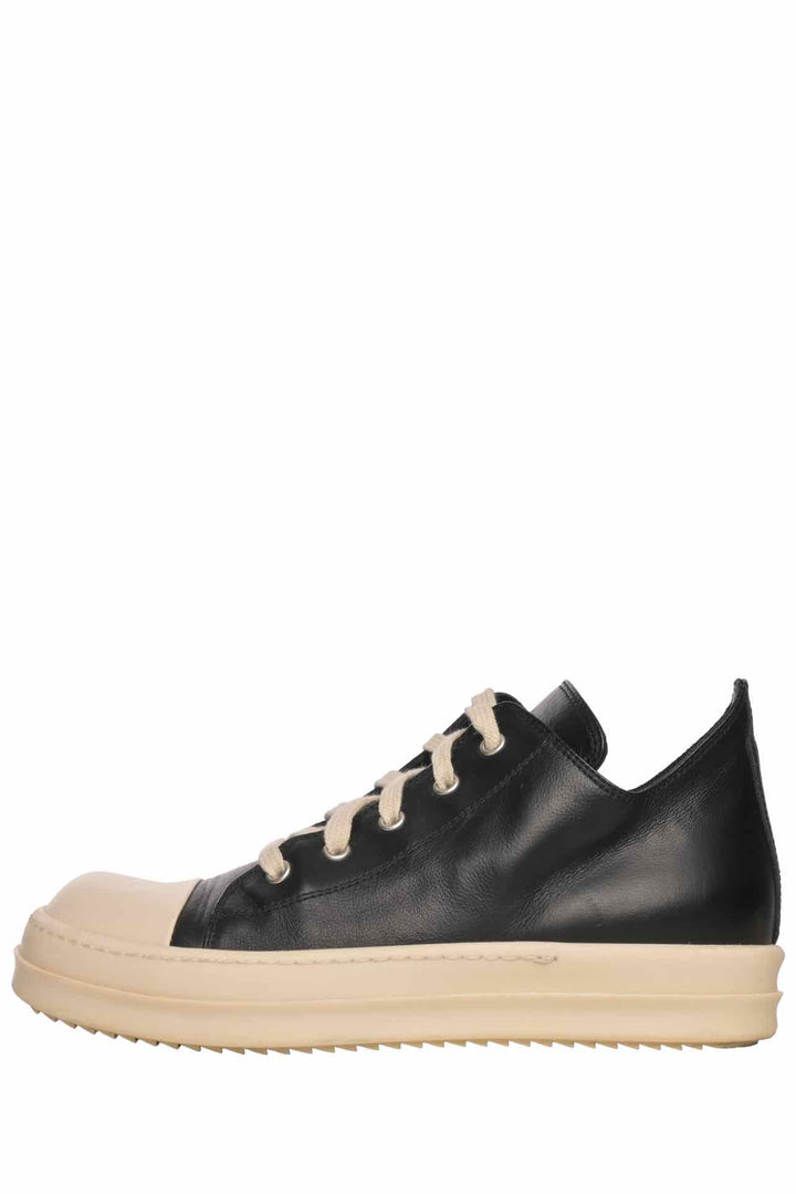 Rick Owens Size 35 Low Leather Sneakers