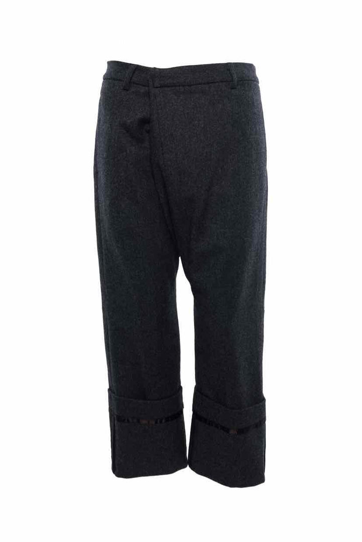 R13 Size 24 Tailored Crossover Wide Cuff Pants