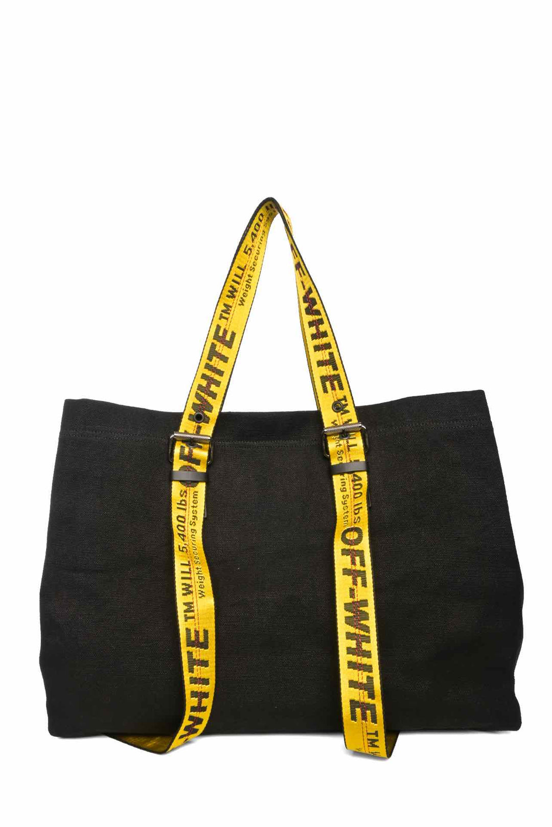 Off White Canvas Industrial Tote