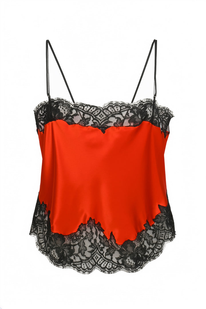 Givenchy Size 10 Silk & Lace Tank Top