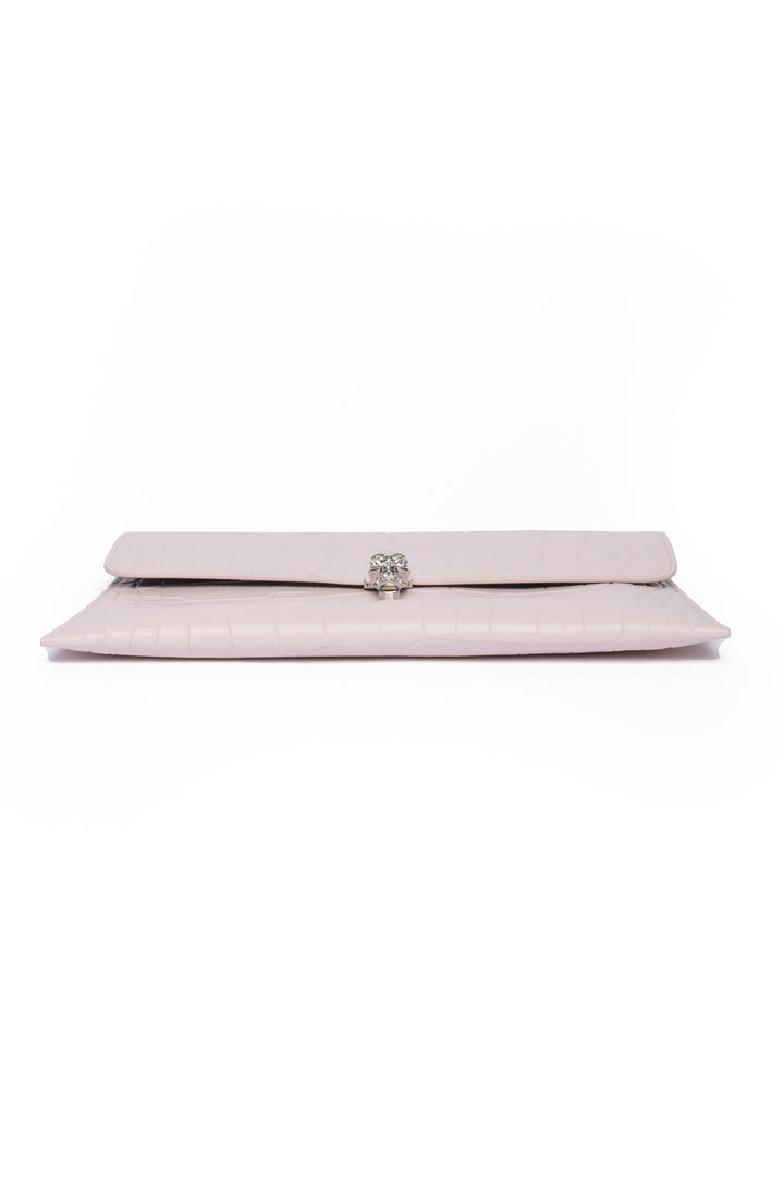 Alexander Mcqueen Skull Closure Envelope Clutch