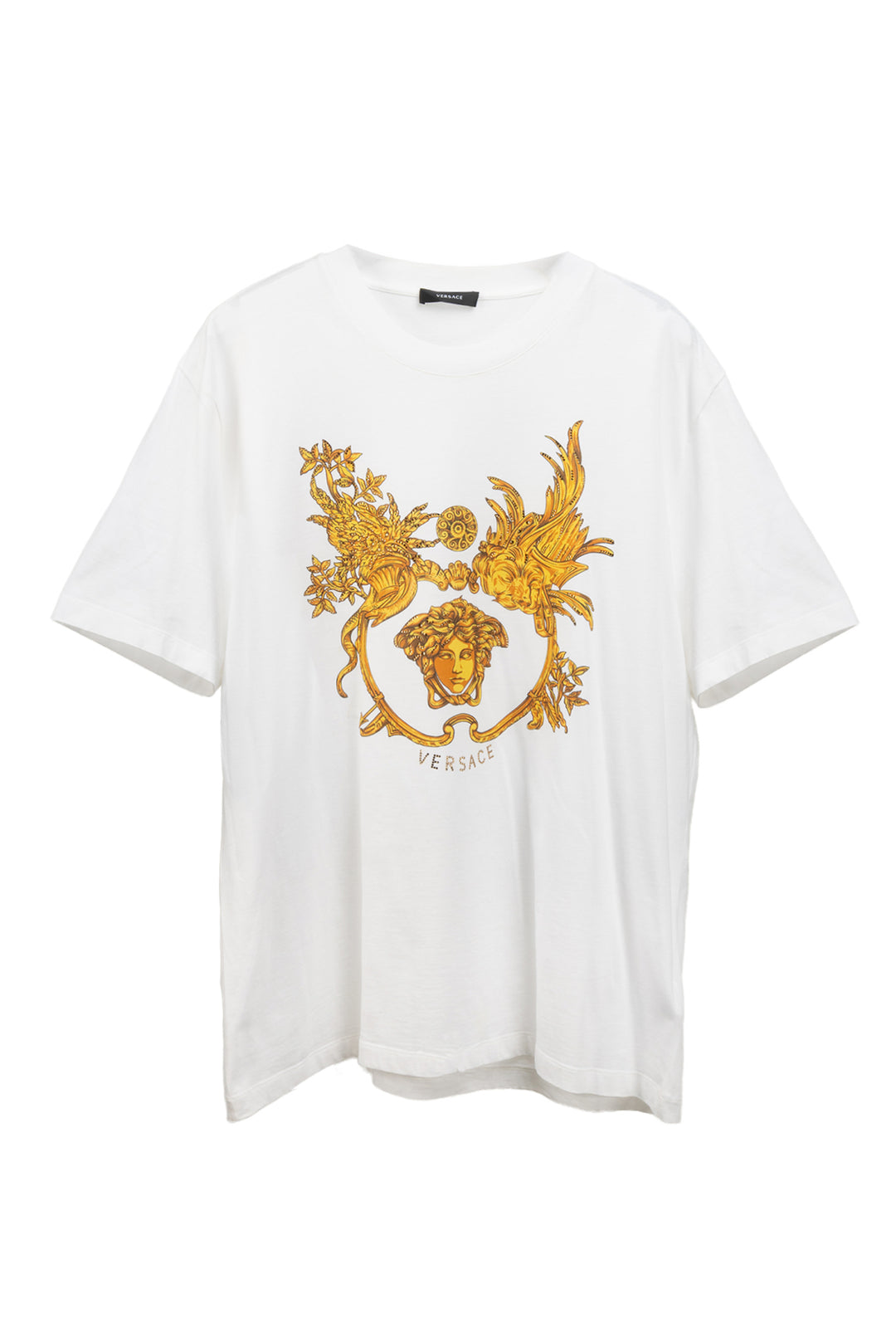 Versace Size XXXL Men's Crystal Embellished Baroque Medusa Graphic T-shirt