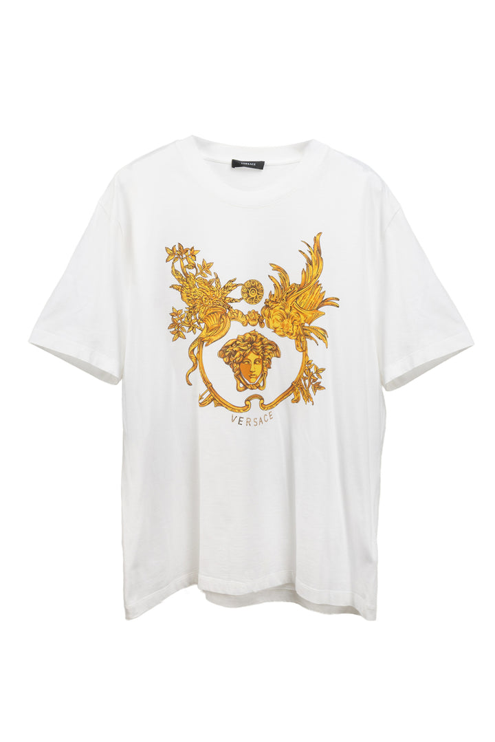 Versace Size XXXL Men's Crystal Embellished Baroque Medusa Graphic T-shirt