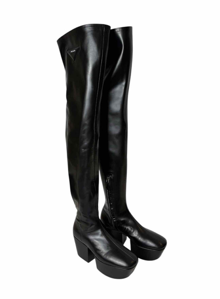 Prada Size 37  Platform Over the Knee Boots