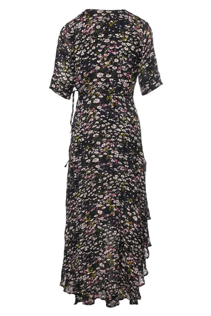 Ganni Size 34 Floral Wrap Maxi Dress