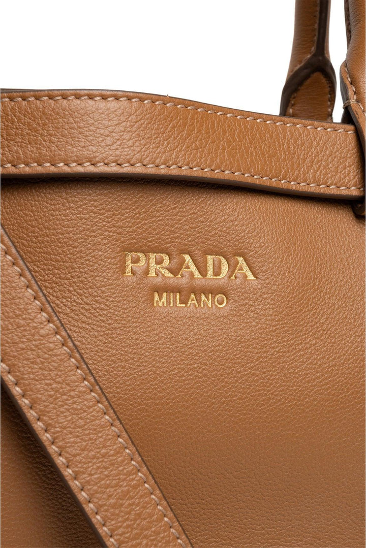 Prada 2024 Buckle Small Leather Bag