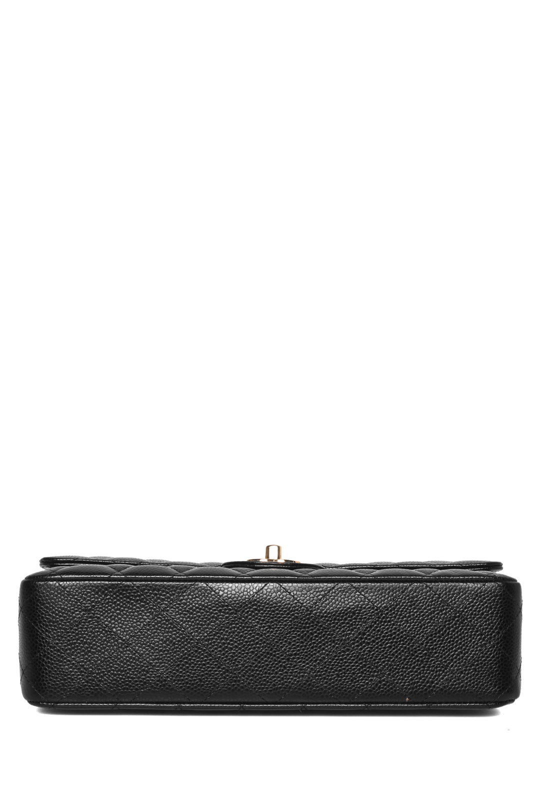 Chanel 2015-2016 Medium Quilted Caviar Classic Double Flap Shoulder Bag