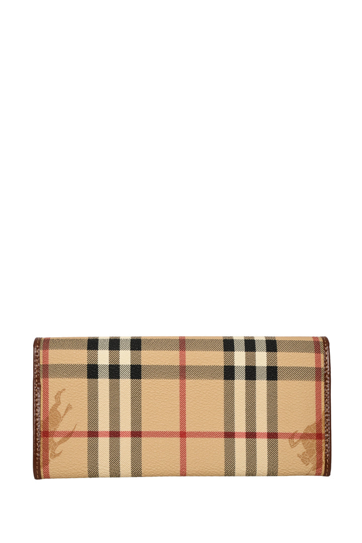 Burberry Coated Canvas Check Wallet