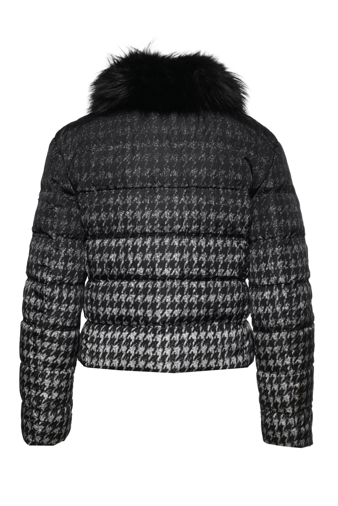 Prada Size 40 2014 Houndstooth Puffer Jacket
