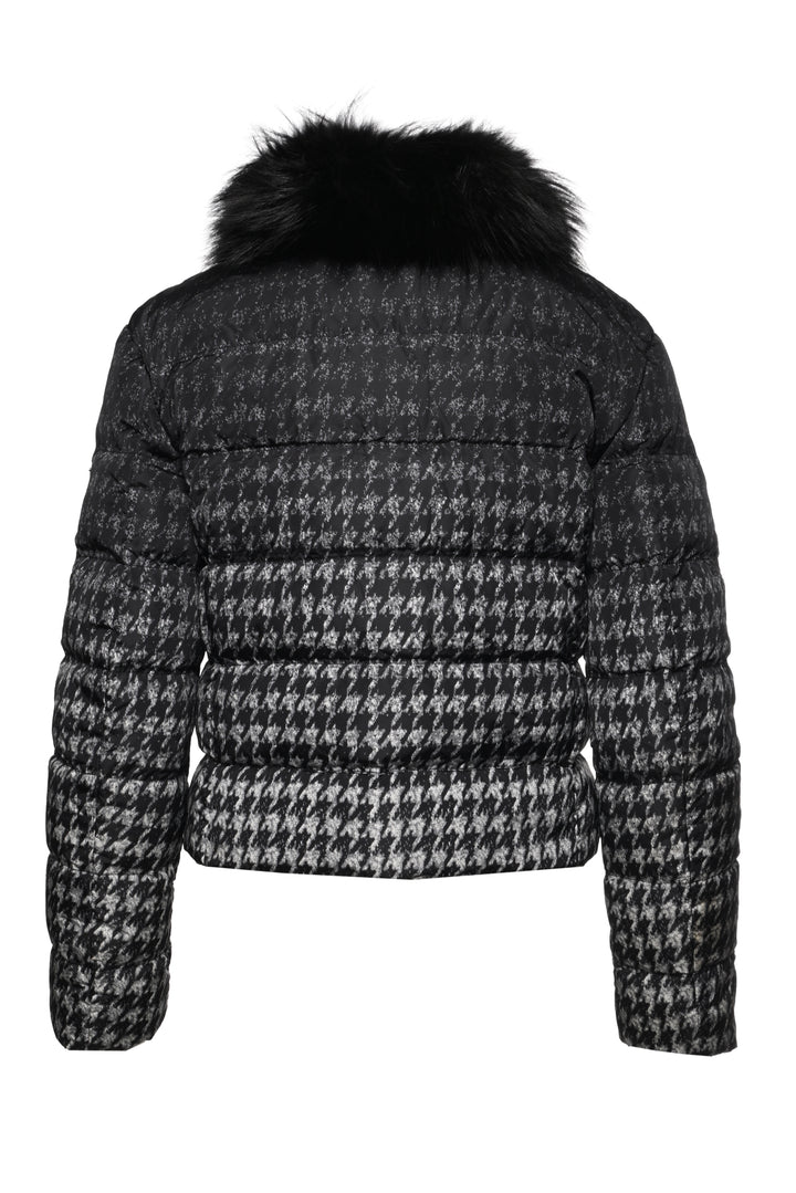 Prada Size 40 2014 Houndstooth Puffer Jacket