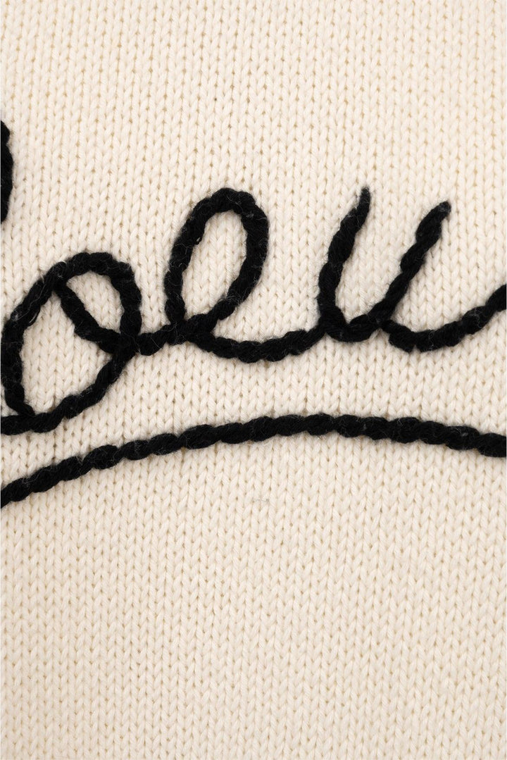 Loewe Size M Logo Embroidered Sweater