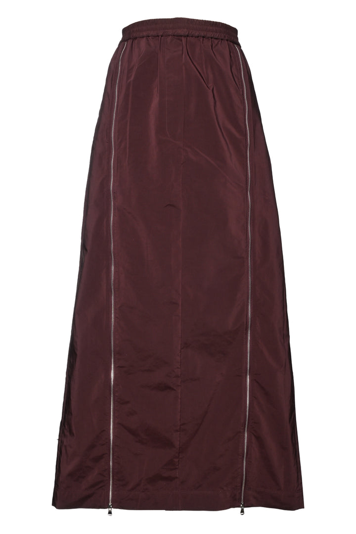 Tibi Size M Nylon Zipper Maxi Skirt