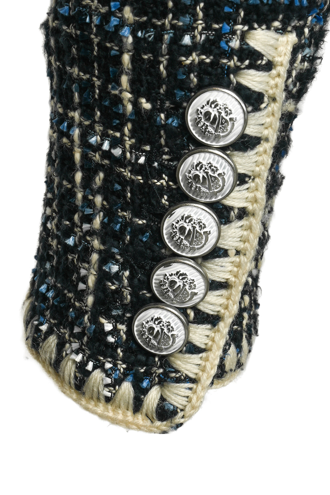 Veronica Beard Size 0 Bosia Tweed Single-Breasted Jacket