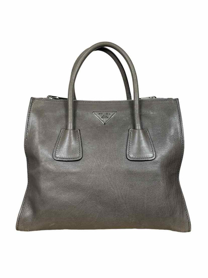 Prada Glace Calfskin Twin Pocket Tote