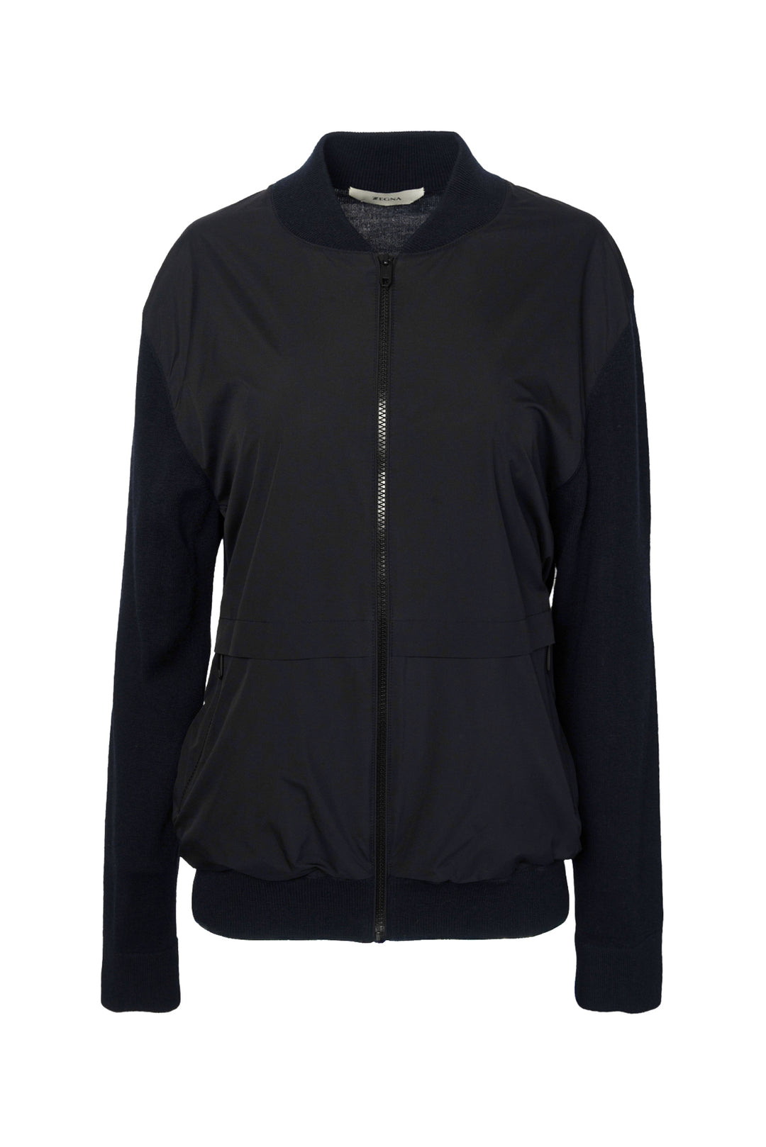 ZZegna Size L Men's Knit Bomber Jacket