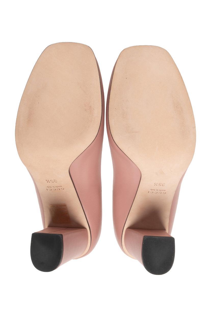 Gucci Size 35.5 Horsebit Detail Pumps