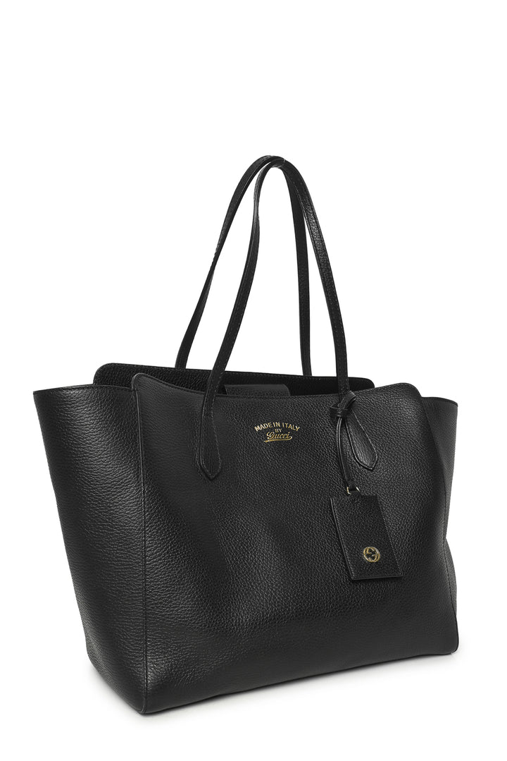 Gucci Dollar Calfskin Leather Swing Tote