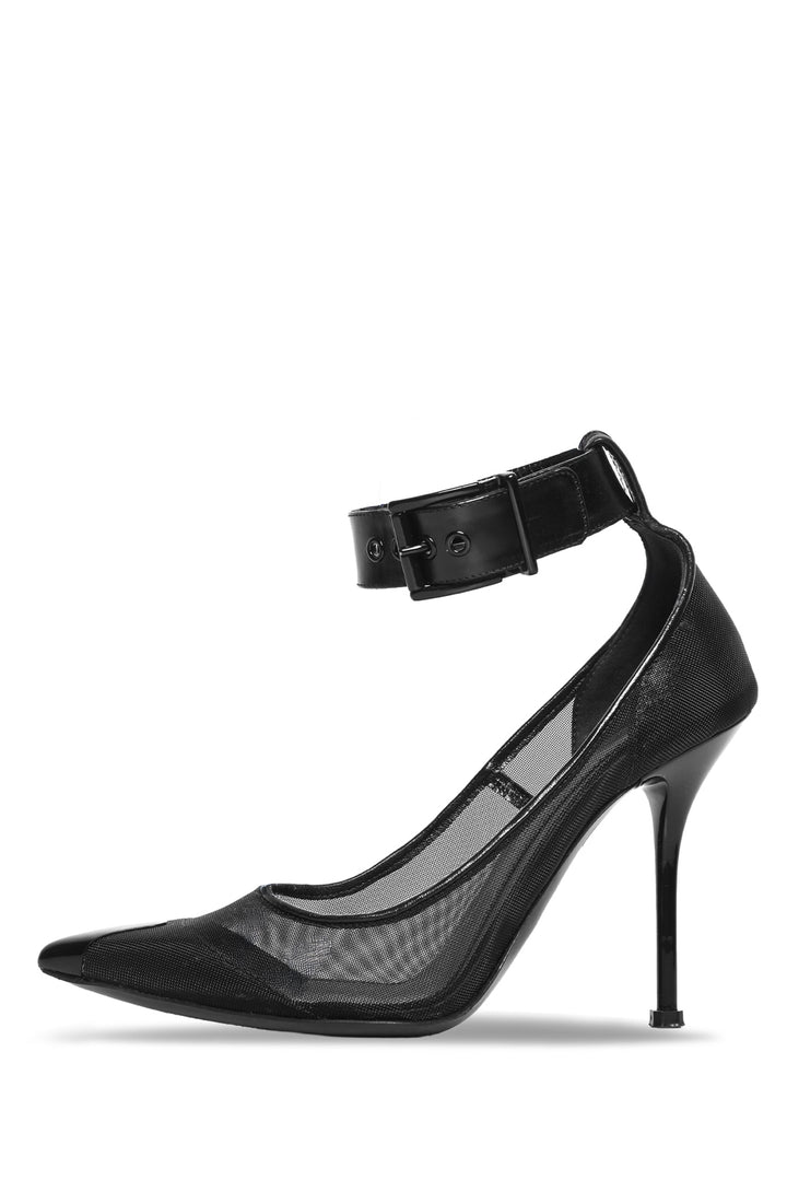 Alexander Mcqueen Size 36 Punk Ankle-Cuff Mesh Pumps