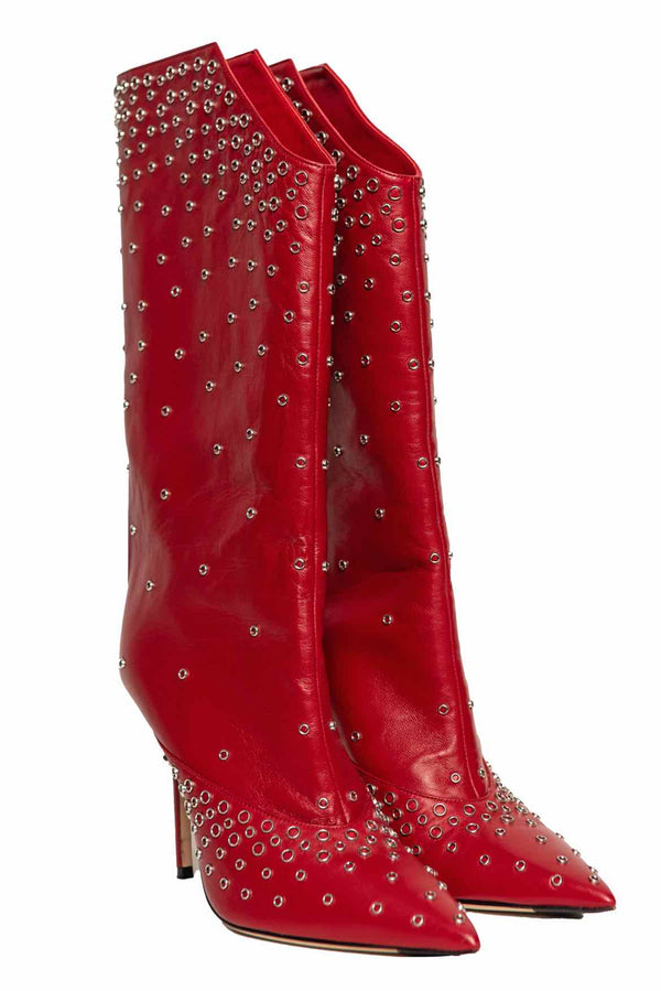Jimmy Choo Size 40.5 Bryndis 100 Studded Boots