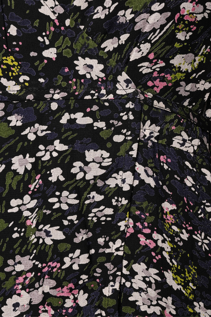 Ganni Size 34 Floral Wrap Maxi Dress