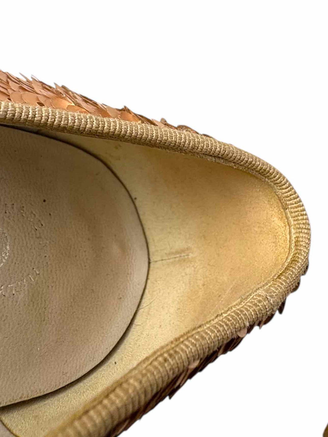 Chanel Sequin Logo  Size 37 Loafers