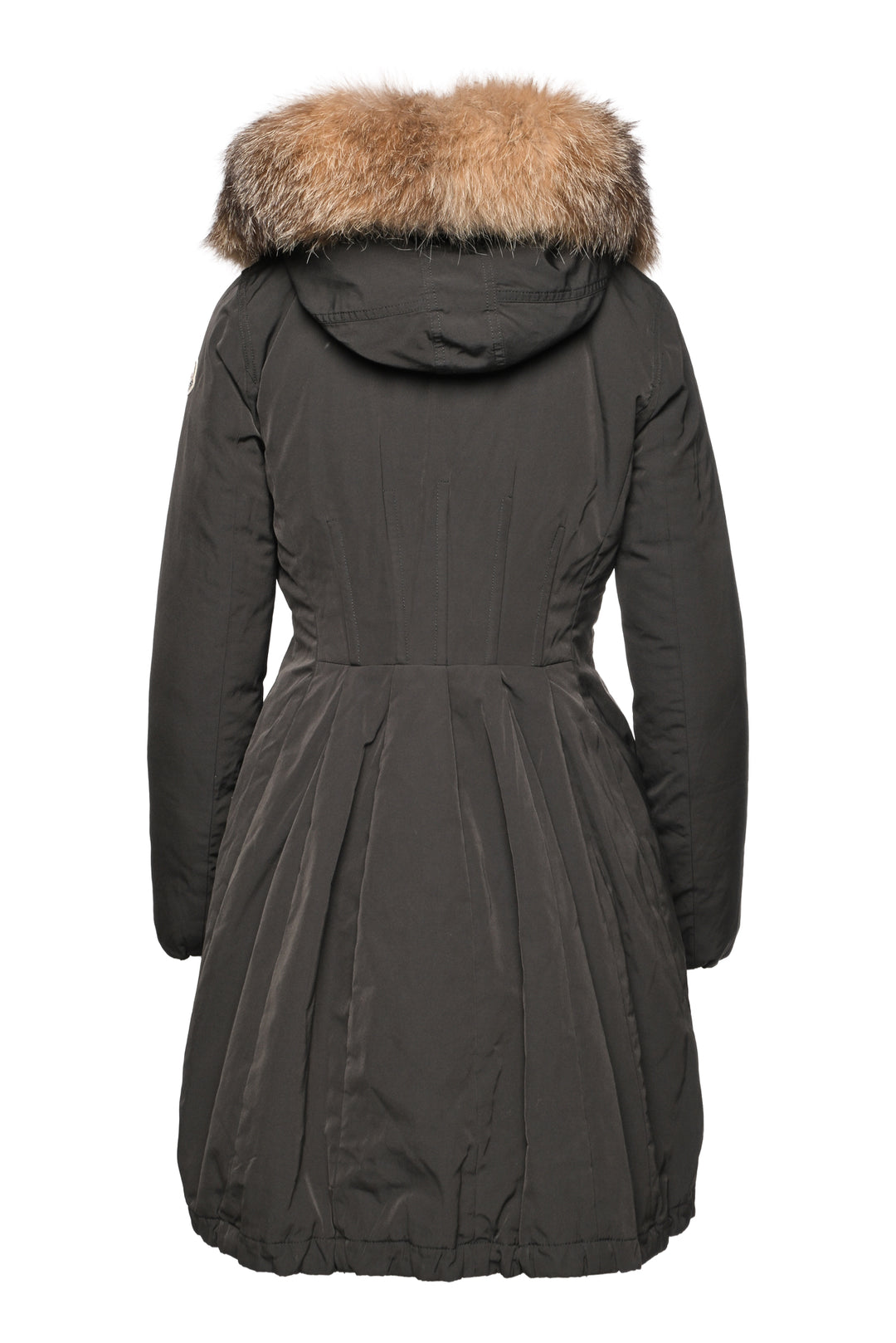 Moncler Size 2 Fox Fur Trim Hooded Arriette Parka
