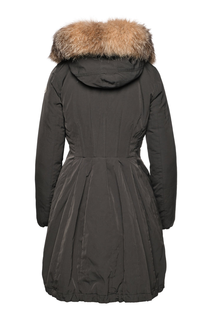 Moncler Size 2 Fox Fur Trim Hooded Arriette Parka