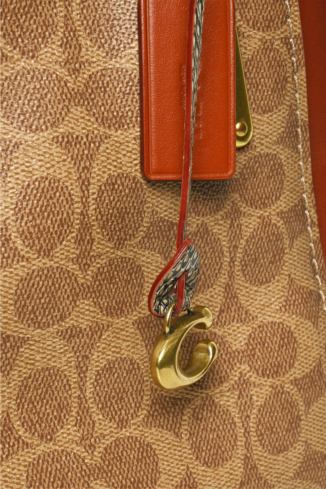 Coach Signature Canvas, Calfskin & Snakeskin Dreamer 36 Tote