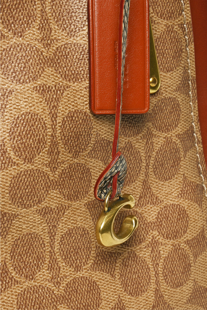 Coach Signature Canvas, Calfskin & Snakeskin Dreamer 36 Tote