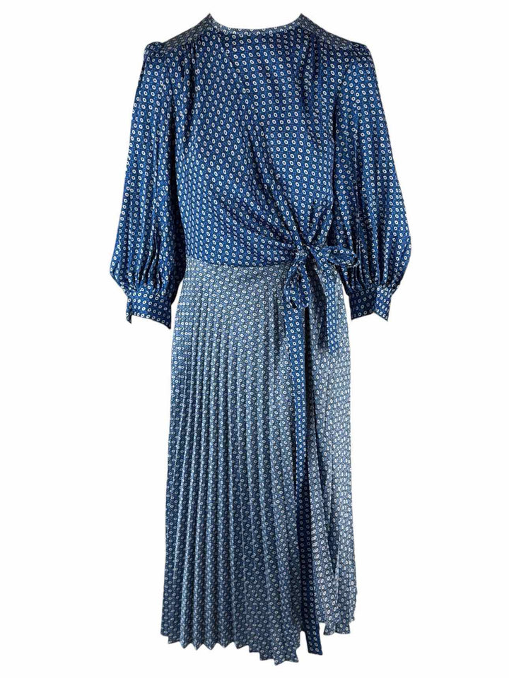 Sandro Size 42 Printed Wrap-Skirt Short Jumpsuit