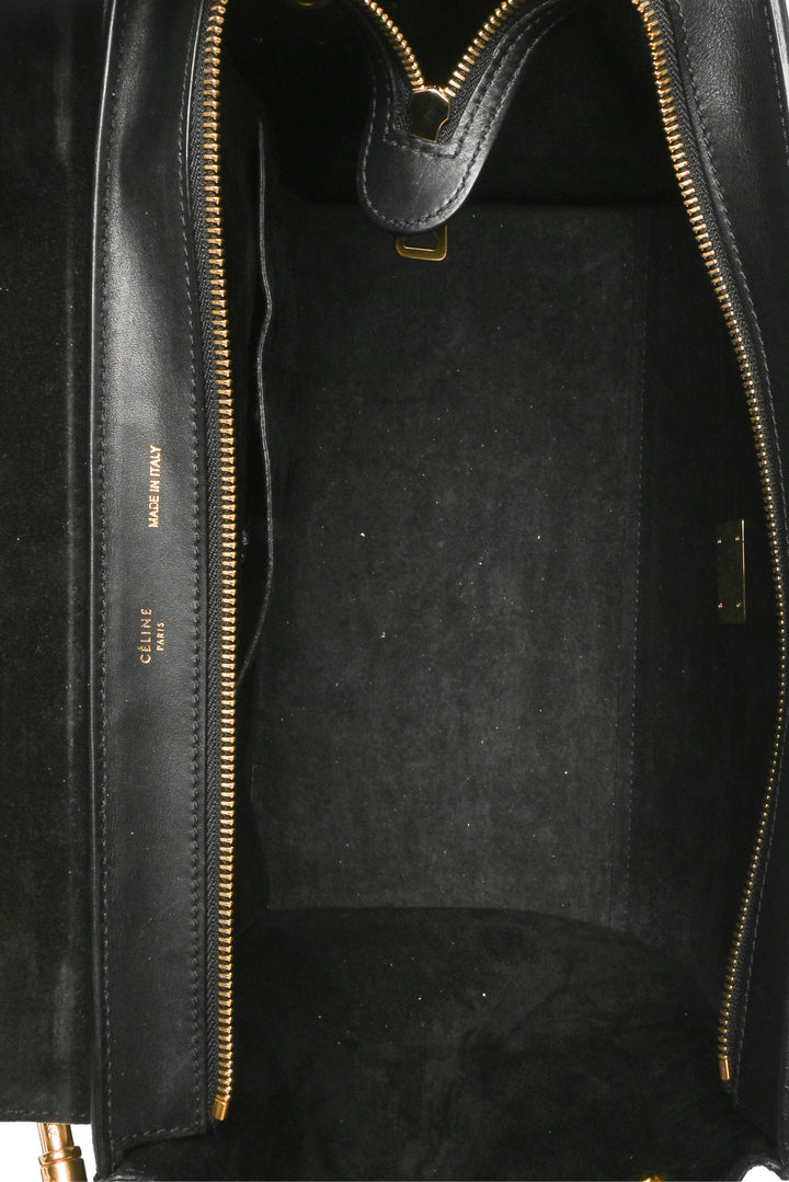 Celine 2012 Suede & Leather Medium Trapeze Purse