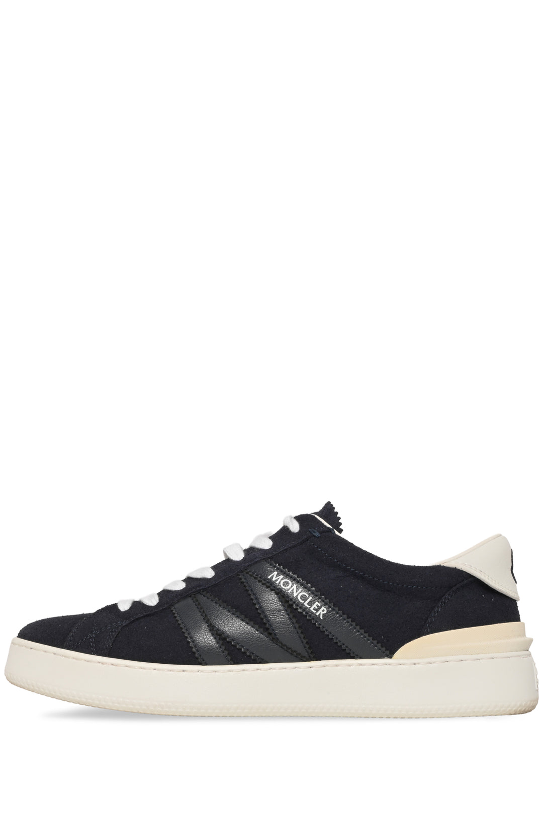 Moncler Size 41 Monaco M Leather Trimmed Suede Sneaker