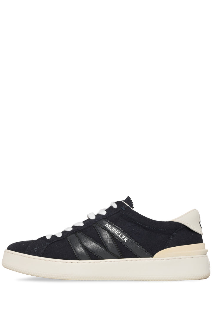 Moncler Size 41 Monaco M Leather Trimmed Suede Sneaker