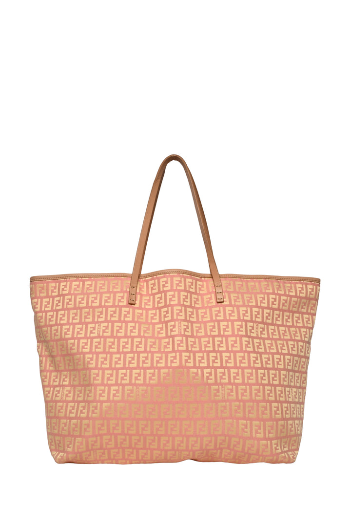 Fendi Fendi Pink Zucchino Fabric Tote