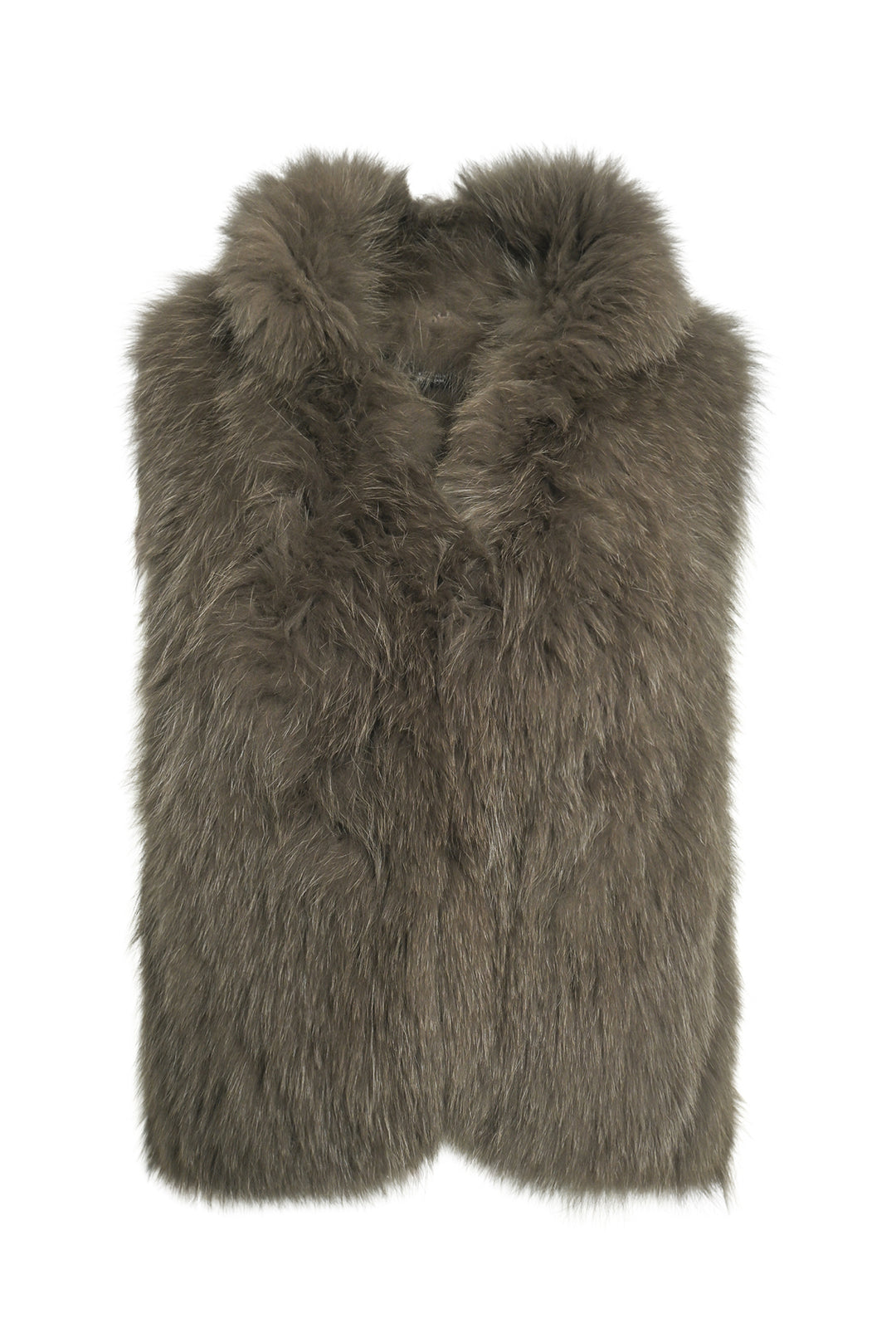Theory Size S Hanalee Dyed Blue Fox Fur Vest