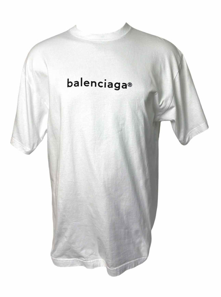 Balenciaga Size XS Oversized Cotton Logo T-Shirt