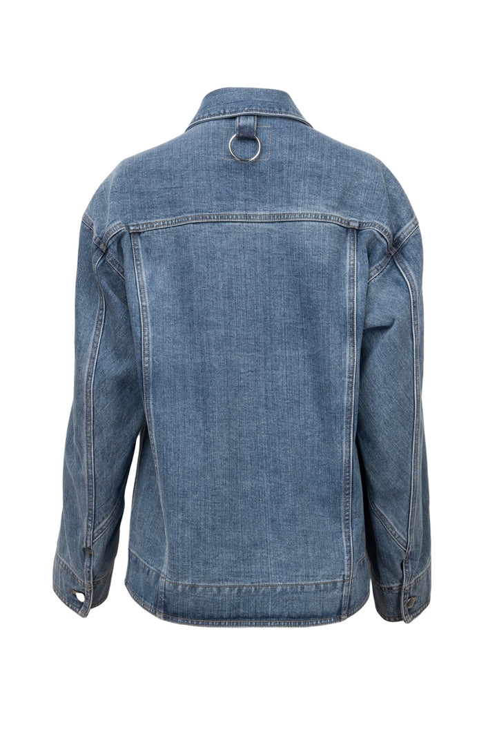 Tibi Size XS Oversized Jean Jacket