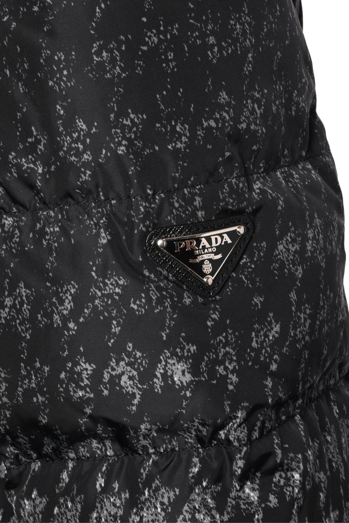 Prada Size 40 2014 Houndstooth Puffer Jacket