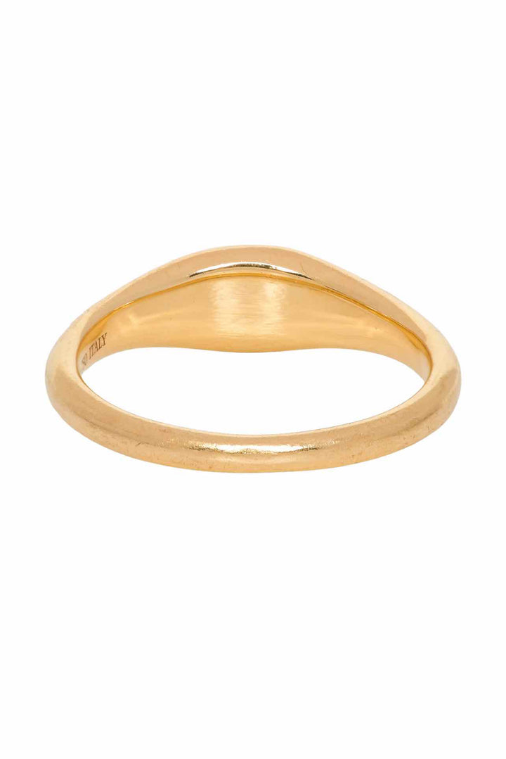 Tiffany Size 7 18K Yellow Gold Signet Ring