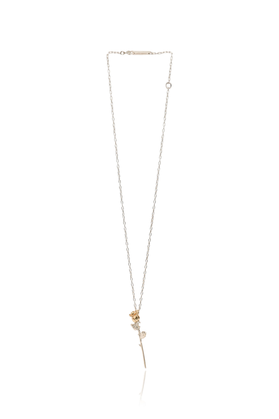 Ambush Sterling Silver Rose Charm Necklace