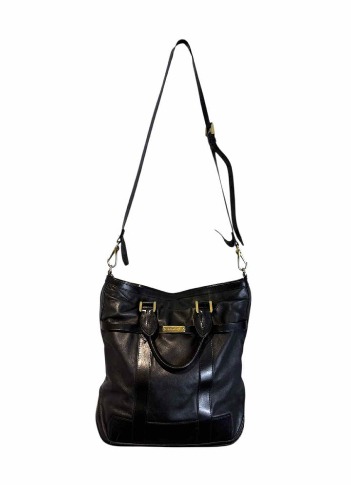 Burberry Black Leather Tote Purse