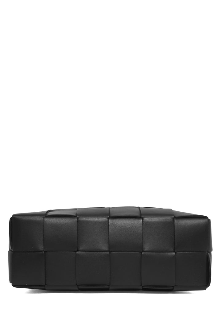 Bottega Veneta Lambskin Maxi Intrecciato Brick Cassette Shoulder Bag