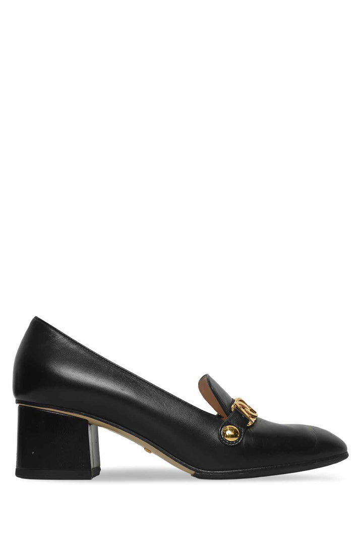 Gucci Size 39.5 Sylvie Web Chain Pumps