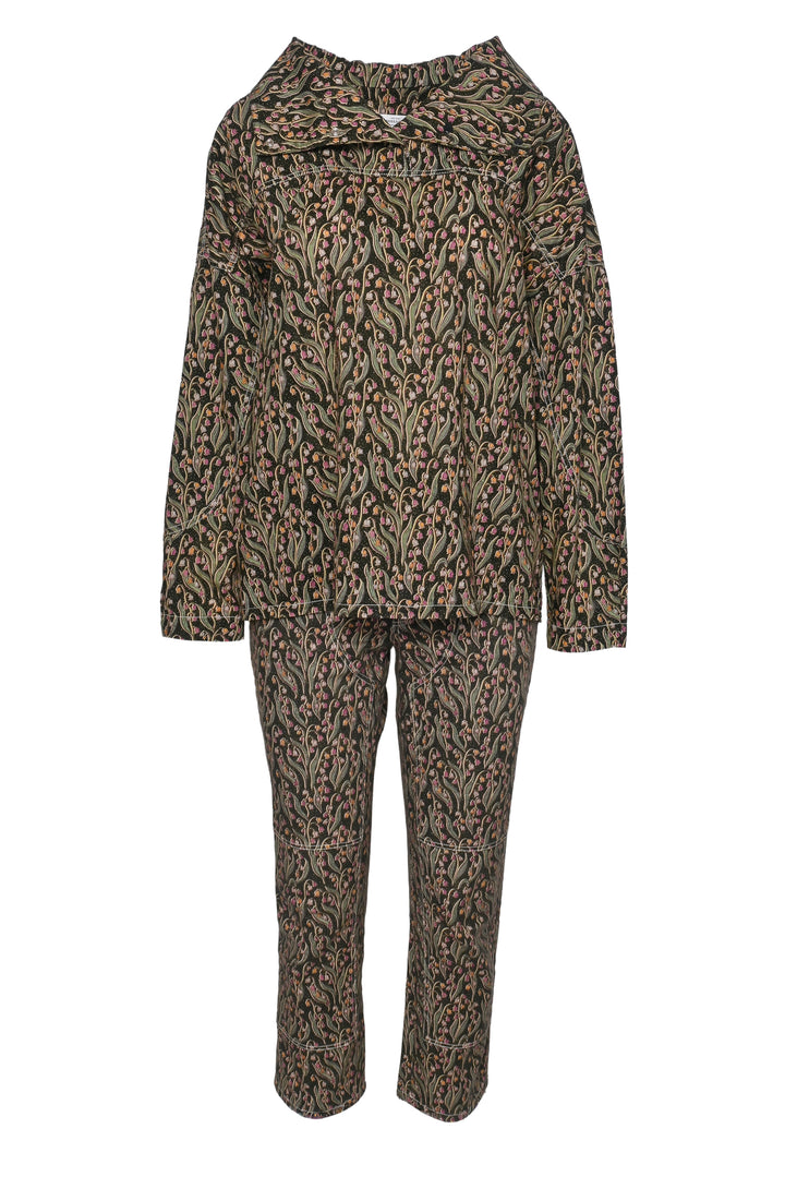 Roseanna Size 38 Floral Pattern Top & Pant Set