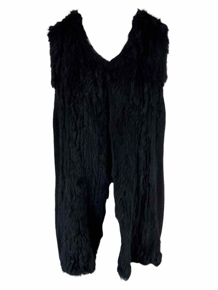 Marc Aurel Size 44 Rabbit Fur Front Knit Vest