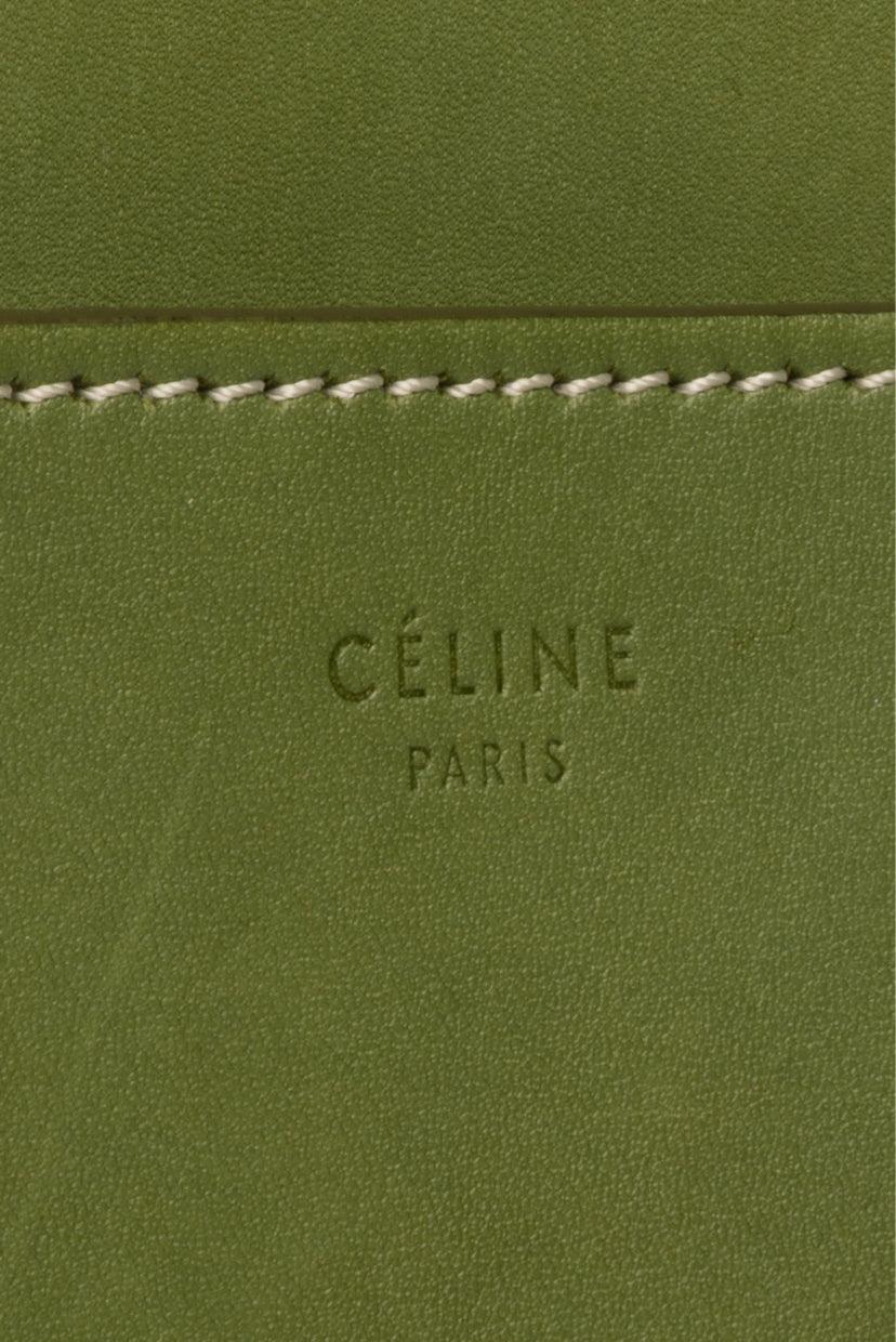 Celine Medium Leather Seau Sangle Bucket Tote Bag