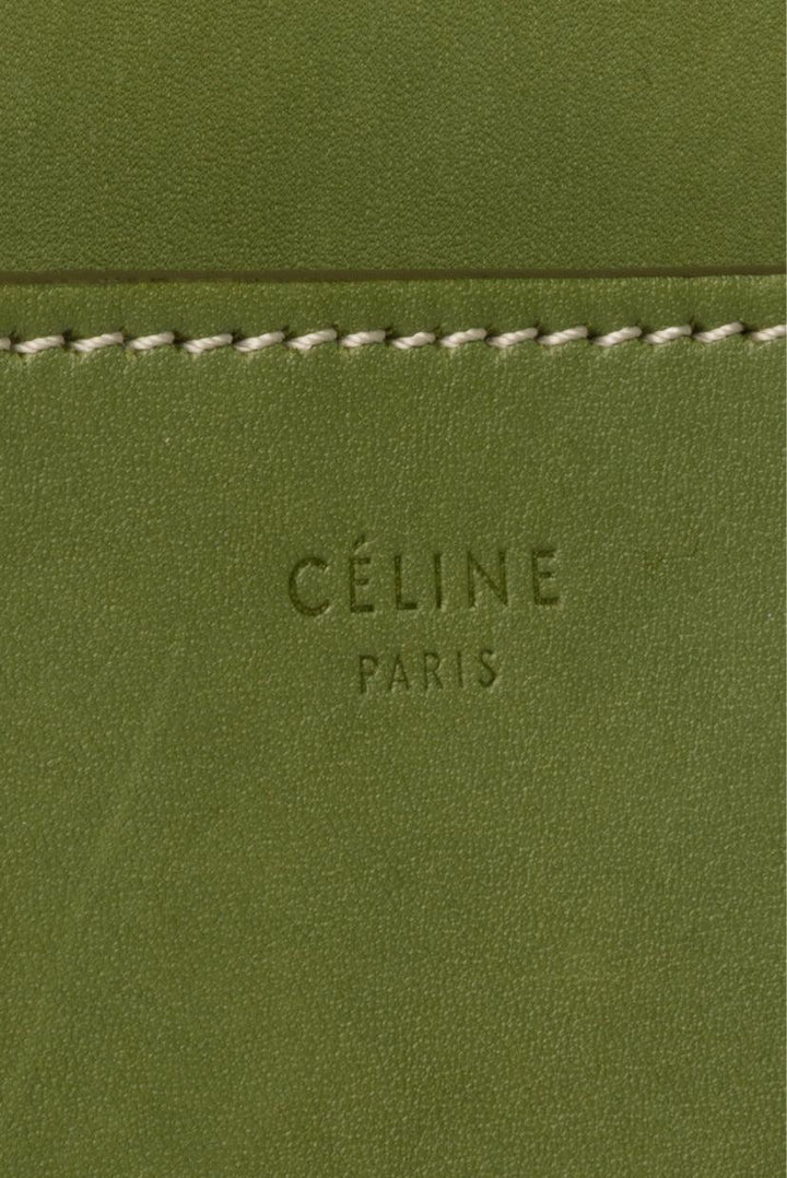 Celine Medium Leather Seau Sangle Bucket Tote Bag